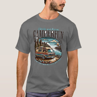 rolig campingpresent t shirt
