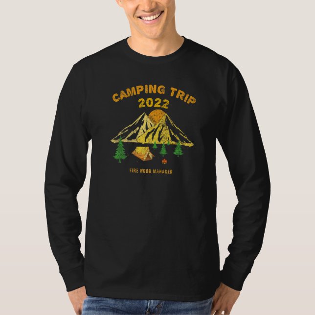 Rolig campingresa 2022  Eldledare T Shirt (Framsida)