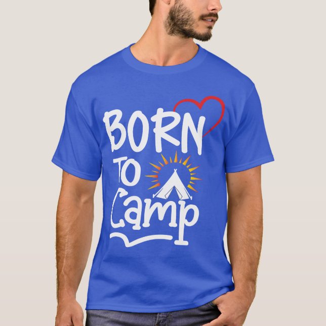 Rolig campingtröja rolig camping camping tee camp (Framsida)