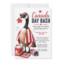 Rolig Canada Goose Canada Day-fest BBQ-poolparty