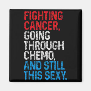 Rolig Cancer Kämpe Inspirerande Citat Kemo Patient Magnet