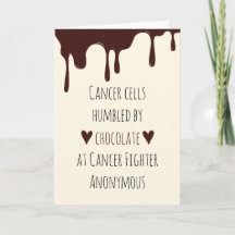 Rolig cancerpatient, choklad cancerkämpe