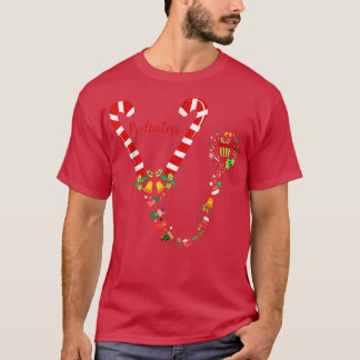Rolig Candy Cane Stetoskop Pediatrisk Sjukskötersk T Shirt