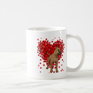 Rolig Cane Corso Hundägare Alla Hjärtans Dag Kaffemugg