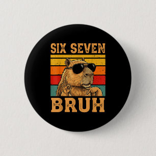 Rolig Capybara 67 Meme Sex Sju Bruh Pojkar Tonårin Knapp