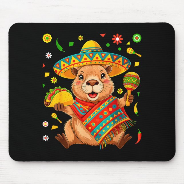 Rolig capybara cinco de mayo fest hatt tacoF Musmatta (Framsidan)
