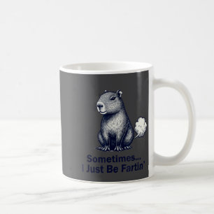 Rolig Capybara Ibland Bantar Släpper Jag En Fart D Kaffemugg