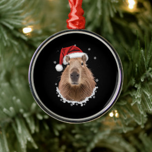 Rolig Capybara Jul Julgransprydnad Metall
