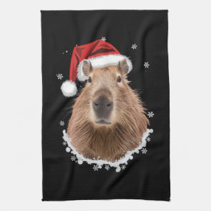 Rolig Capybara Jul  Kökshandduk