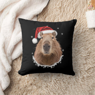 Rolig Capybara Jul Kudde
