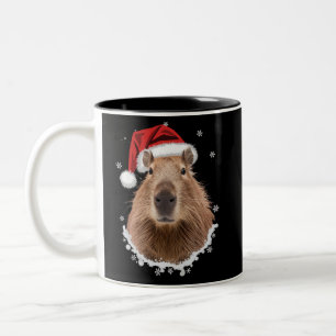 Rolig Capybara Jul Två-Tonad Mugg