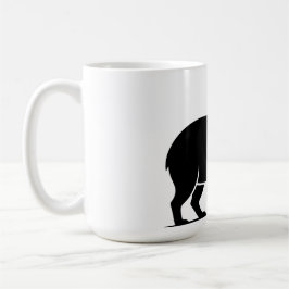 Rolig Capybara Vinglas Minimalistisk Modern Kaffemugg