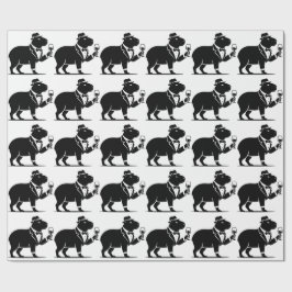 Rolig Capybara Vinglas Minimalistisk Modern Presentpapper