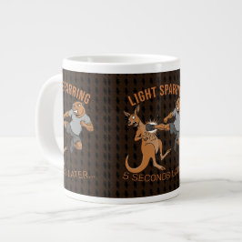 Rolig Capybara vs Kangaroo Lätt Sparring MMA Meme Jumbo Mugg