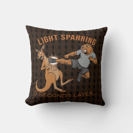 Rolig Capybara vs Kangaroo Lätt Sparring MMA Meme Kudde