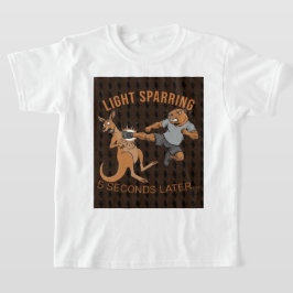 Rolig Capybara vs Kangaroo Lätt Sparring MMA Meme T Shirt