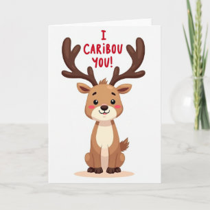Rolig Caribou Bryr Sig Om Dig Kort