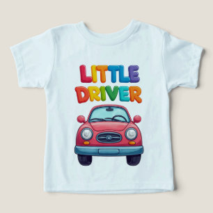 🎈 Rolig Cartoonbil För Små Förare 🚗 T Shirt