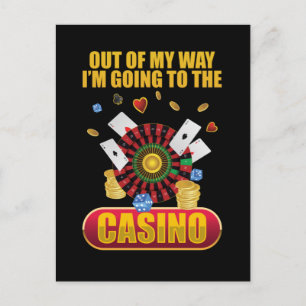 Rolig Casino Spelande Poker Älskare Vykort