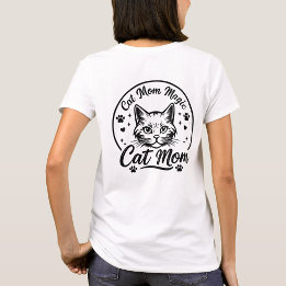 Rolig Cat Mom Magic T-shirt för kattälskare