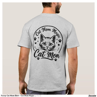 Rolig Cat Mom Tröja – Cat Mom Magi