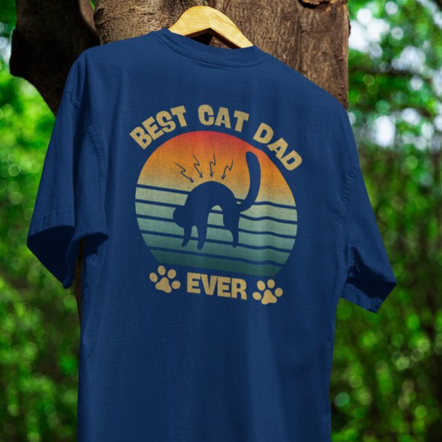 Rolig Cat-Shirt för Män Bästa Kattpappa Någonsin T Shirt (Skapare uppladdad)