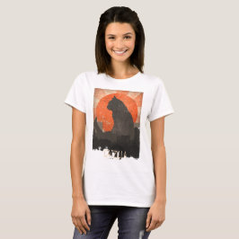 Rolig Catzilla Tshirt och Hoddie Tee