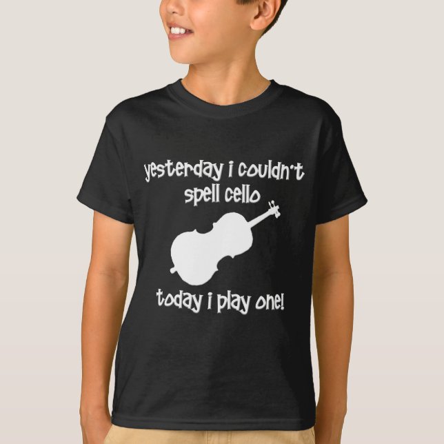 rolig cello t-shirt (Framsida)