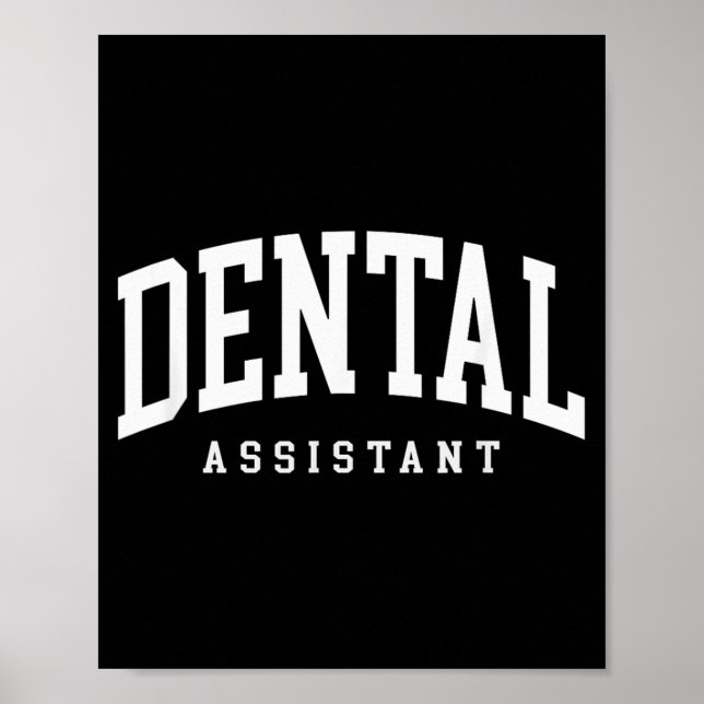 Rolig Certifierad Tandläkarassistent Tandhygienist Poster (Framsidan)
