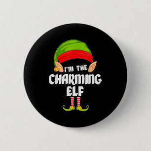 Rolig charmig alv Matchande familjegrupp Pj Jul Knapp