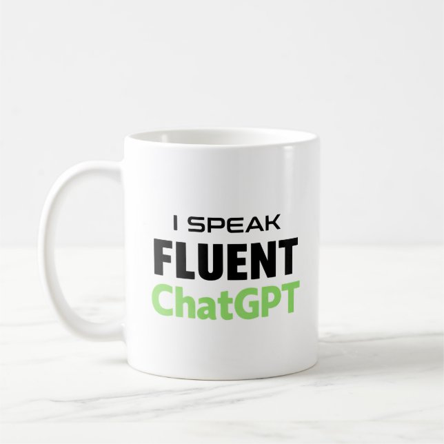 Rolig ChatGPT Kaffemugg (Vänster)