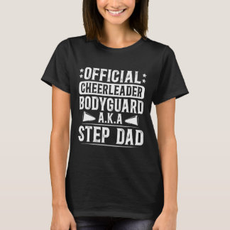 Rolig Cheer Styvfar till en Cheerleader Styvfar T Shirt