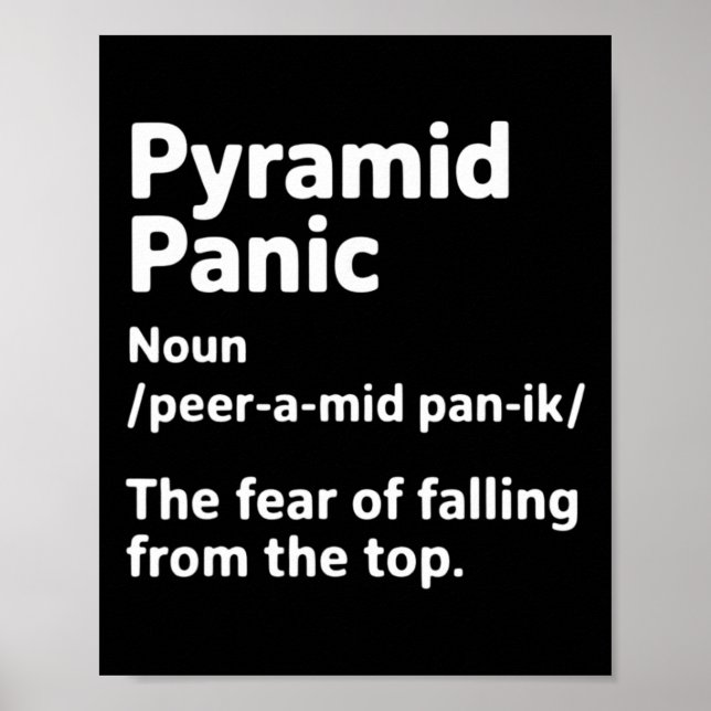 Rolig Cheerleader Definition Pyramid Panic Team Gy Poster (Framsidan)