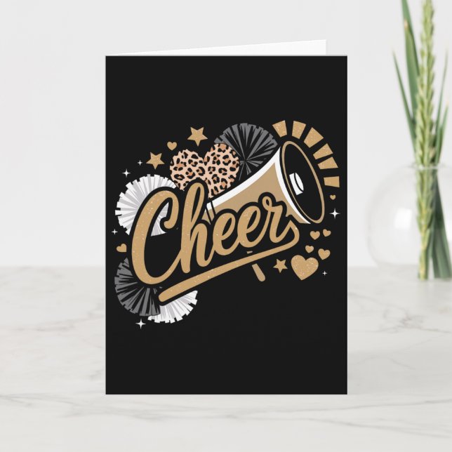 Rolig Cheerleader Glädje  Kort (Framsida)