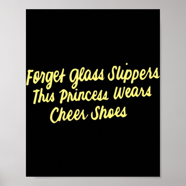 Rolig Cheerleaderdesign För Flickor Kvinnor Cheerl Poster (Framsidan)