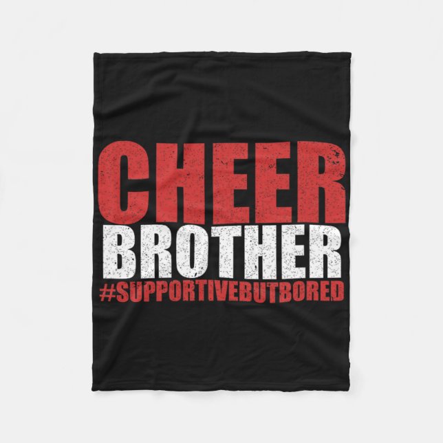 Rolig Cheerleading Bro Cheer Bror Stödjande Bu Fleecefilt (Framsidan)