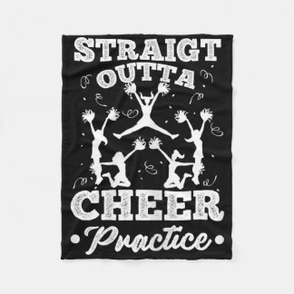 Rolig Cheerleading-grafik för Cheer-flicka Kvinnor Fleecefilt