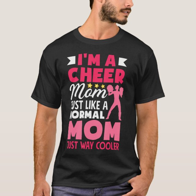 Rolig Cheerleading Mamma Glädjerop T Shirt (Framsida)