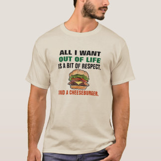 Rolig CheeseburgerT-tröja T Shirt