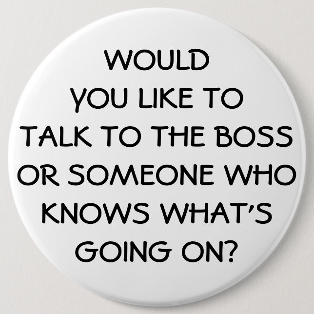 Rolig chefanställd för Anti ledning Knapp (Framsida)