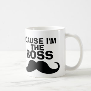 Rolig CHEFkaffe koppar, mustasch Kaffemugg