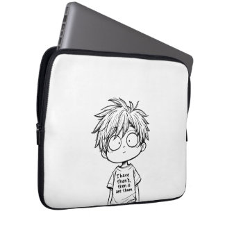 Rolig Chibi Anime Pojke Elektronikväska Laptop Fodral