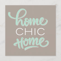 Rolig & chic inflyttnings- partyinbjudan