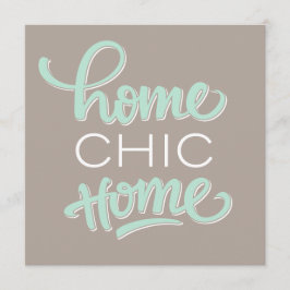 Rolig & chic inflyttnings- partyinbjudan inbjudningar