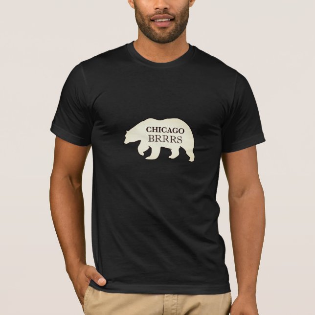 Rolig Chicago polar björnT-tröja T Shirt (Framsida)