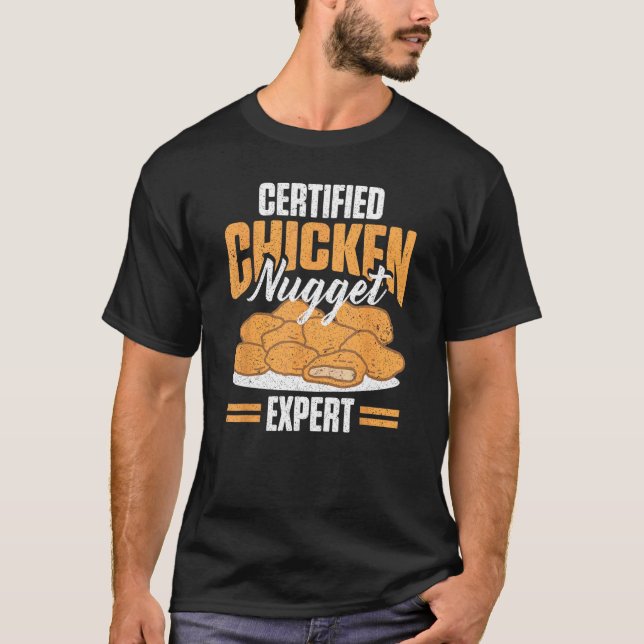 Rolig Chicken Nugget Certifierad Chicken Nugget Ex T Shirt (Framsida)