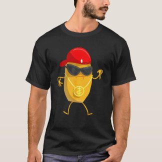 Rolig Chicken Nugget Present För Barn Cool Gangste T Shirt