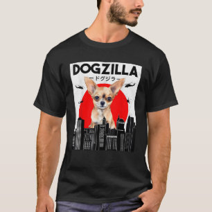Rolig Chihuahua Dogzilla Japansk För Hundägare D T Shirt