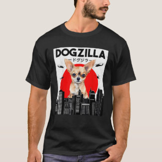 Rolig Chihuahua Dogzilla Japansk För Hundägare D T Shirt