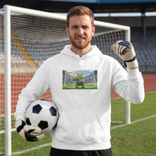 Rolig Chihuahua Hund Fotbollsmålvakt Hoodie